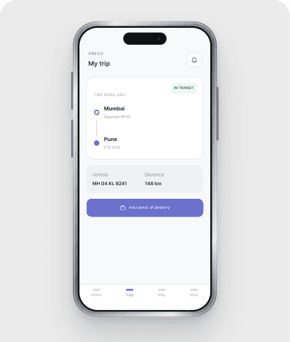Oreqo Driver mobile app preview