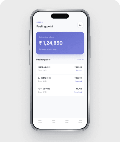 Oreqo Fueling Point mobile app preview